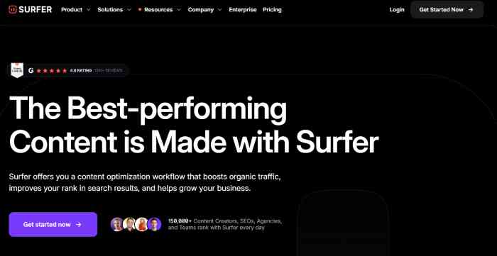 Surfer SEO for content generation